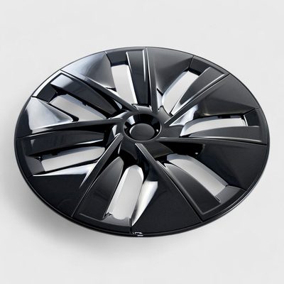 2020-2024 Tesla Y Wheel Cover Hubcaps Set Gloss Black 4Pcs ABS Plastic