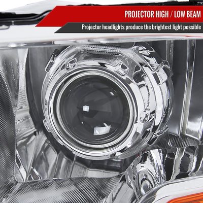 2009-2018 Dodge RAM 1500 / RAM 2500 3500 Retro Projector Headlights Chrome