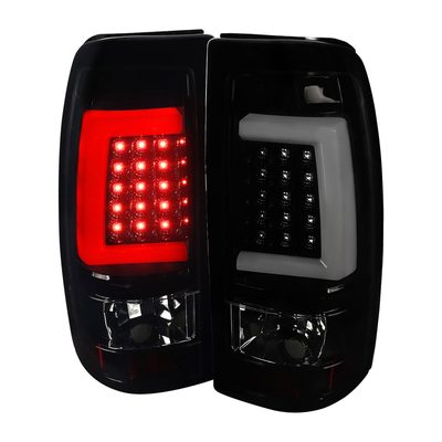 2003-2006 Chevy Silverado LED Tail Lights - G2 Glossy Black/Smoke Lens