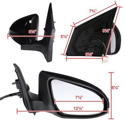 2014-2018 Toyota Corolla Black 9Pin Auto-Fold & Heated Side Mirror Passenger