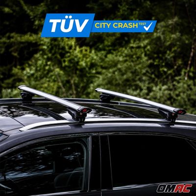 G3 Roof Racks for Audi Q3 2015-2018 Aluminium Lockable 2Pcs Gray