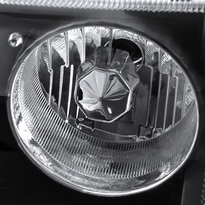 1993-1997 Ford Ranger Headlights Integrated H3 Projector Fog Light Black