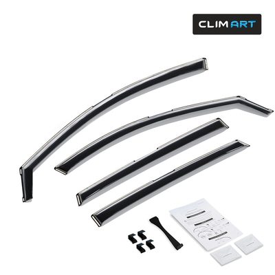 Clim Art Wind Deflectors for Acura RDX 2019-2026 In-channel Dark Smoke 4Pcs