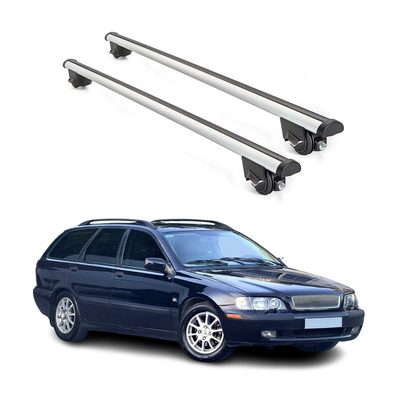 1999-2004 Volvo V40 Roof Rack Cross Bars Silver