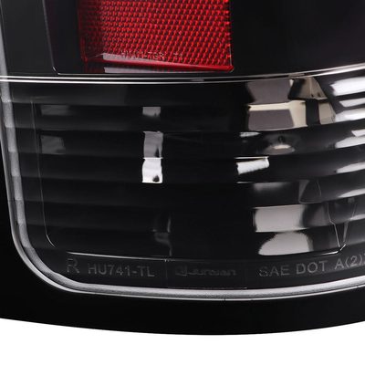 2007-2013 GMC Sierra 1500 2500HD 3500HD C-Bar LED Tail Lights Jet Black