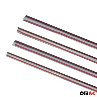 2009-2013 Toyota Corolla Window Molding Trim Streamer Stainless Steel Silver 4 Pcs