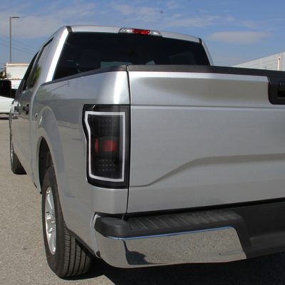 2015-2017 Ford F-150 V2 LED Tail Lights Matte Black Housing/Clear Lens