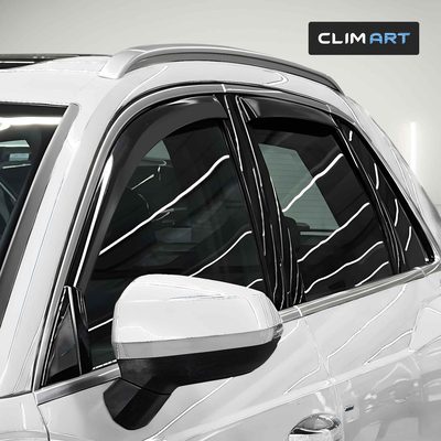 Clim Art Wind Deflectors for Audi Q3 2019-2026 In-channel Dark Smoke 4Pcs