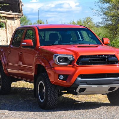 2012-2015 Toyota Tacoma LED CBar Projector Headlights LED Parking Light Black