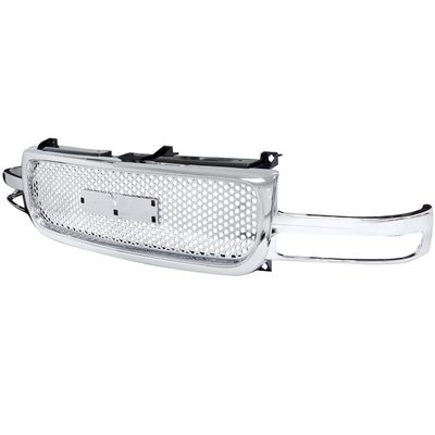 1999-2002 GMC Sierra 1500 2500LD/ 2000-2006 Yukon + XL Chrome Mesh Grille