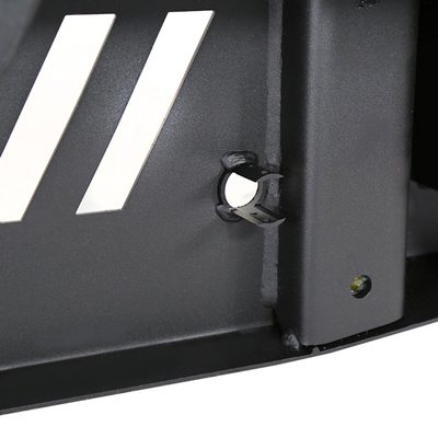2014-2021 Toyota Tundra Black Heavy Duty Steel Rear Step Bumper w/License Lamp