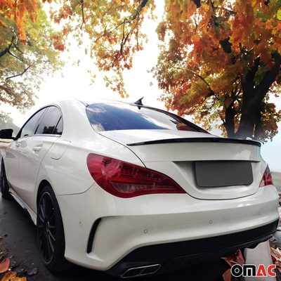 2013-2019 Mercedes CLA C117 Rear Trunk Spoiler Wing ABS Black 1Pc