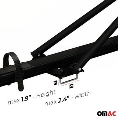 2009-2013 Subaru Forester III Bike Rack Carrier Roof Racks Set Black 3Pcs