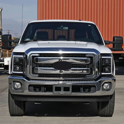 2011-2016 Ford F-250 F-350 F-450 F-550 LED CBar Projector Headlights Black