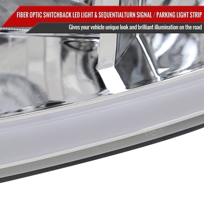 2006-2013 Chevy Impala/Impala Limited/Monte Carlo LED Headlights Chrome