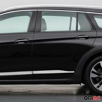 2018-2020 Buick Regal TourX Side Door Molding Trim Stainless Steel Silver 4x