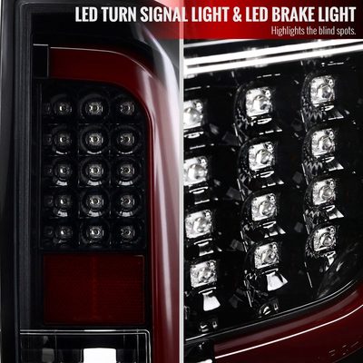2014-2021 Toyota Tundra Sequential LED Tail Lights Jet Black/Clear Lens