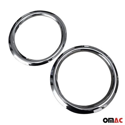 2003-2009 Kia Sorento Fog Light Lamp Bezel Cover Stainless Steel Silver 2 Pcs