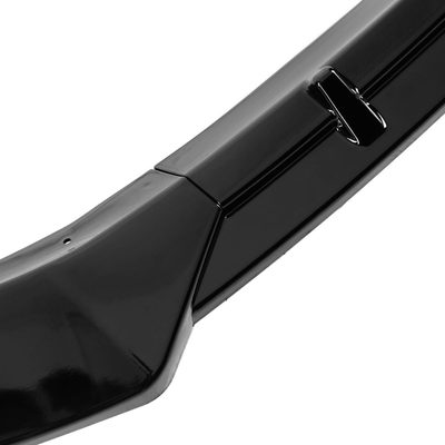 2016-2020 Tesla Model S Glossy Black 3Pcs Front Bumper Lip Splitter Kit