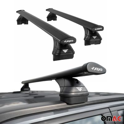 Roof Racks Cross Bars for Audi Q7 2017-2026 Aluminium 220lb Black 2 Pcs