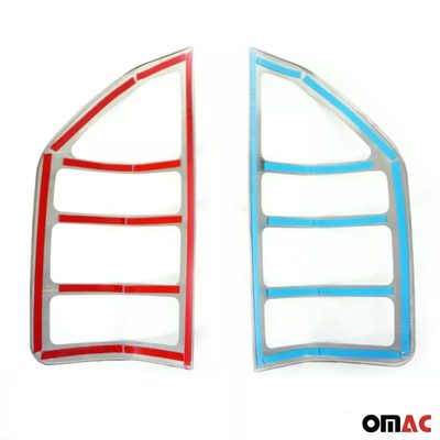 2003-2006 Dodge Sprinter Trunk Tail Light Trim Frame Stainless Steel Silver 2 Pcs