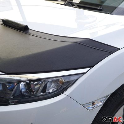 2016-2024 Volvo XC90 2016-2024 Pre-FL Car Bonnet Mask Hood Bra Black 1 Pc