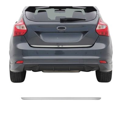 2012-2014 Ford Focus Hatchback Rear Trunk Lid Molding Trim Stainless Steel