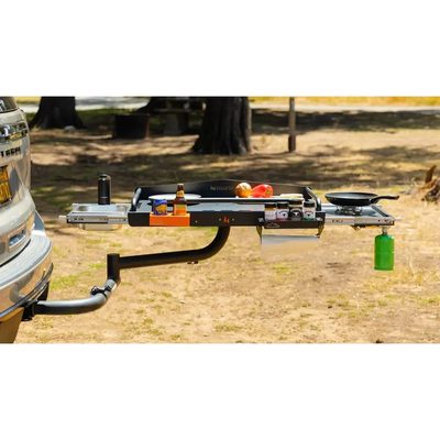 Estacion de cocina Ultimate HITCHFIRE para Tiron con Bomba de Agua y Tanque de Gas (Conductor)