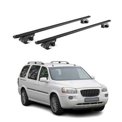 2005-2007 Buick Terraza Roof Rack Cross Bars Black Carrier 2 Pcs