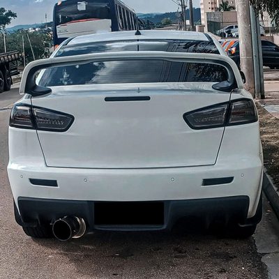 2008-2017 Mitsubishi Lancer / 08-2015 Lancer EVO X LED Tail Lights Chrome/Smoke