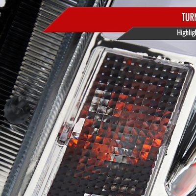 2008-2014 Cadillac CTS Sequential LED Bar Projector Headlights Chrome