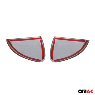 2015-2021 VW Golf Mk7 Side Mirror Cover Caps Stainless Steel Silver 2 Pcs