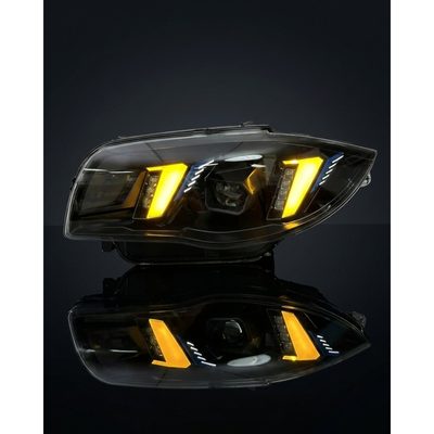 BMW 1 Series E87 Snake Eye Laser LED Headlight Assembly with Dual-Color DRL (Yellow / White) 2004 - 2011 (116i / 118i / 120i / 125i)