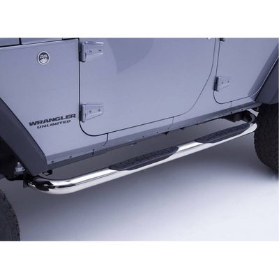 Estribos redondos 3" Inoxidable Jeep Wrangler JL 18-22 (4 puertas)