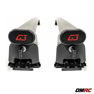 G3 Roof Racks for Audi Q3 2015-2018 Steel Lockable 2Pcs Black