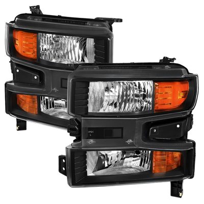 2019-2021 Chevy Silverado 1500 Factory Projector Headlight Matt Black/Clear