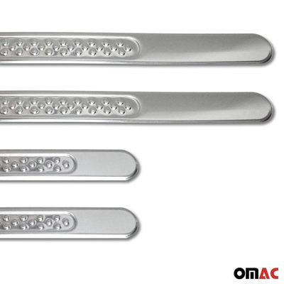 2013-2026 Ford Escape Door Sill Scuff Plate Scratch Protector Gloss Stainless Steel Silver 4 Pcs