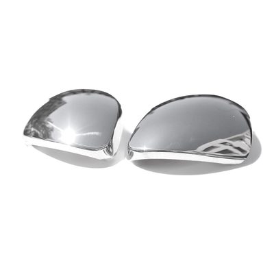 2009-2017 VW Tiguan Side Mirror Cover Caps Stainless Steel Silver 2 Pcs