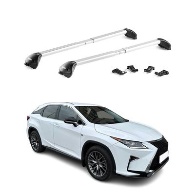 2016-2022 Lexus RX450h Roof Rack Cross Bars Silver Luggage Carrier 2 Pcs