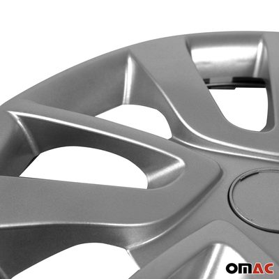 Texas Hub Caps Wheel Cover 15" Silver Full Set 4 pcs.