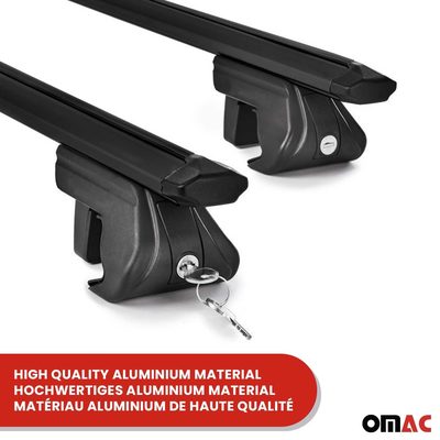 2012-2015 Mercedes ML Class W166 Roof Rack Cross Bars Black