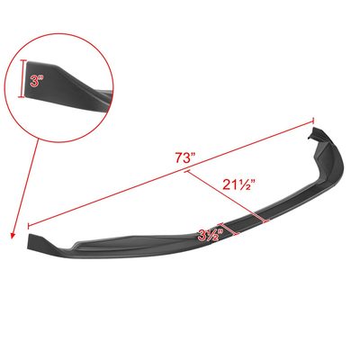 2013-2015 Lexus GS350/GS450h F-Sport Matt Black Front Bumper Lip Splitter Kit