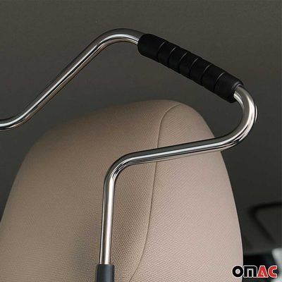 Steel Car Seat Headrest Jacket Coat Suit Clothes Hanger Automobile Usage Clothes 2 Pcs