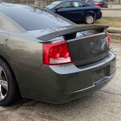 2006-2010 Dodge Charger Black ABS R/T Daytona OE Style Rear Spoiler Wing