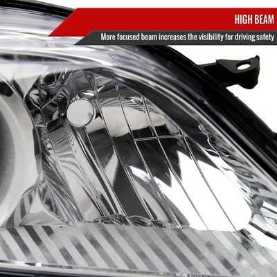 2011-2020 Toyota Sienna Passenger/Right Side Projector Headlights Chrome/Clear