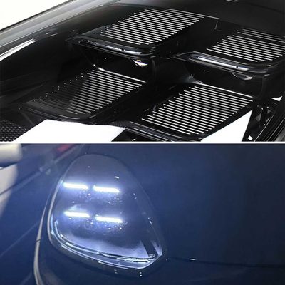 For Porsche Cayenne 958.2 2015-2017 Matrix LED Projector Headlights DRL Dynamic Black Clear Lens Glossy Trim