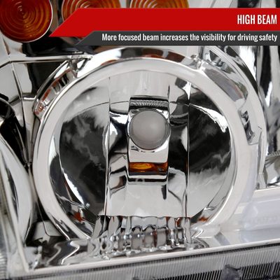 2007-2013 Toyota Tundra/2008-2017 Sequoia LED Tube Factory Headlights Chrome
