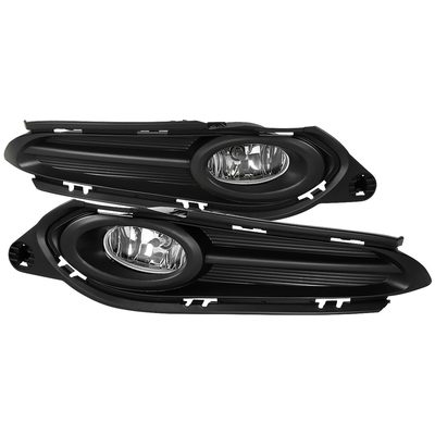 2016-2018 Honda HR-V/Vezel 12V/35W H8 Fog Lights Kit Black Bezels Chrome/Clear