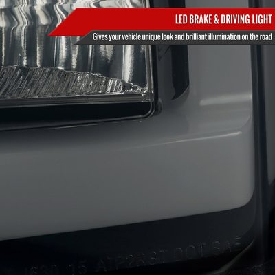2015-2020 GMC Yukon/Yukon XL Denali SLE/SLT LED Tail Lights Glossy Black/Smoke