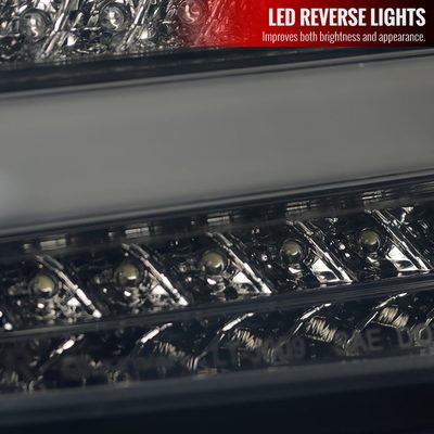 2015-2019 Ford Focus Hatchback LED Tail Lights Chrome Housing/Smoke Lens